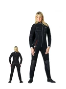 W1 5MM OVERALL W/FRONT ZIP WETSUIT- NORMAL-S