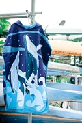 Oceanarium Humpback Whale Cloak Towel (85CM X 108CM)