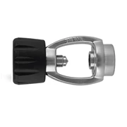 XS Scuba Spin-On Yoke-Stainless Steel Black Chrome