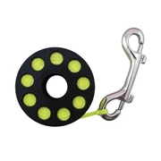 Finger Spool 100' with SS clip - Hi Vis Yellow